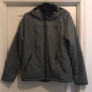 North Face Light grey, size large, insulated ski jacket